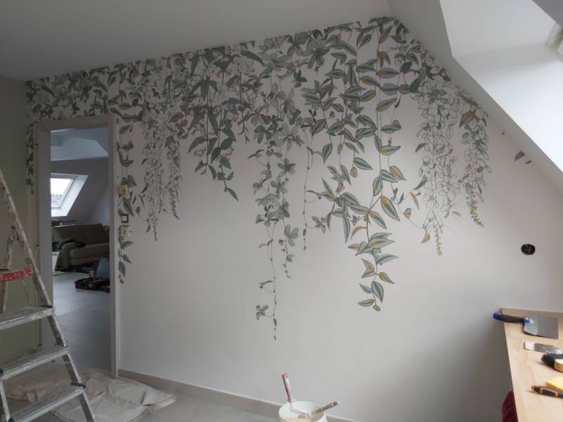 Faire poser un papier peint panoramique par un professionnel avec devis de 150 à 200€ à Hangenbieten proche de Strasbourg
