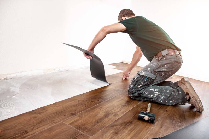 pose d’un sol PVC dans un appartement à Illkirch 67400