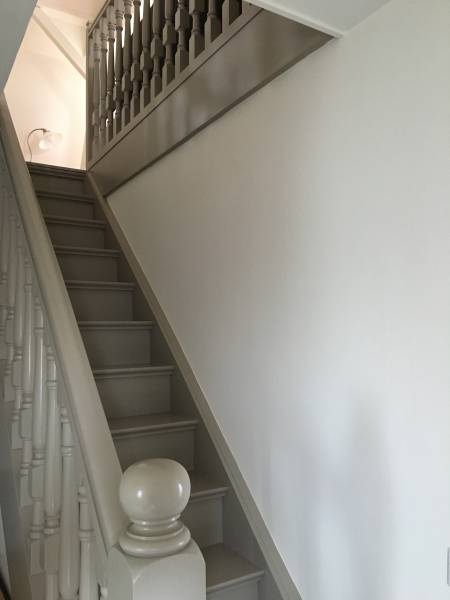 Rénovation d’un escalier en bois des années 30 dans une maison moderne à La Robertsau à Illkirch